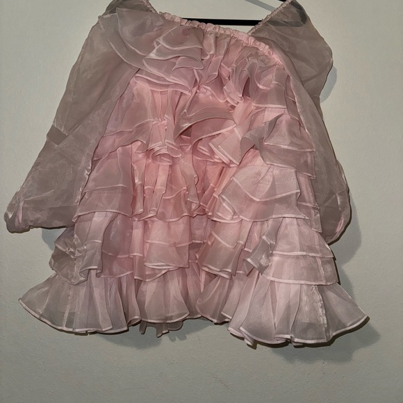 Selkie Rare HTF the loofah candy floss dress ruffle Barbie pink - Picture 11 of 12